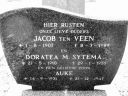 Grafsteen Jacob Ten Veen