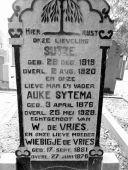  Grafsteen Auke Sytsesz Sytema